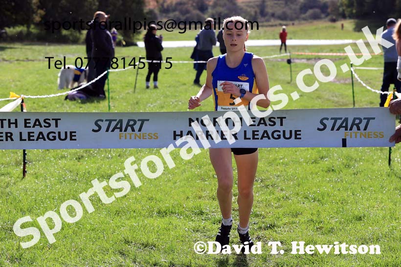 Girls under-13s 2024 Start Fitness NEHL, Thornley Hall Farm, Peterlee, Saturday, September 28th.   Photo: David T. Hewitson/Sports for All Pics